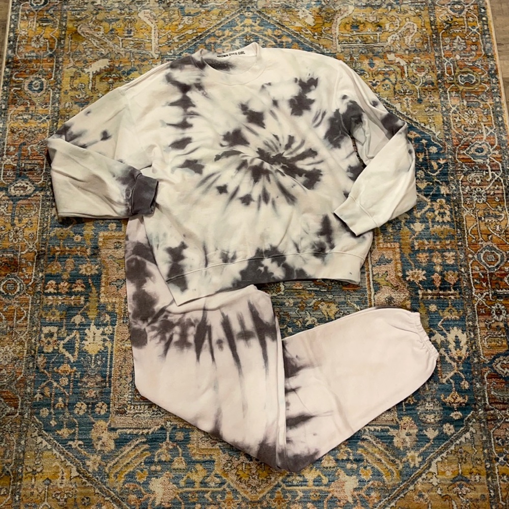 Brown Dyed Girl Set
